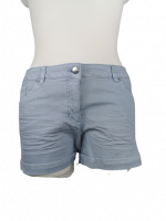 Aniston Casual Shorts mit Krempelsaum, hellblau, Gr. 36